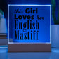 English Mastiff - Square Acrylic Plaque