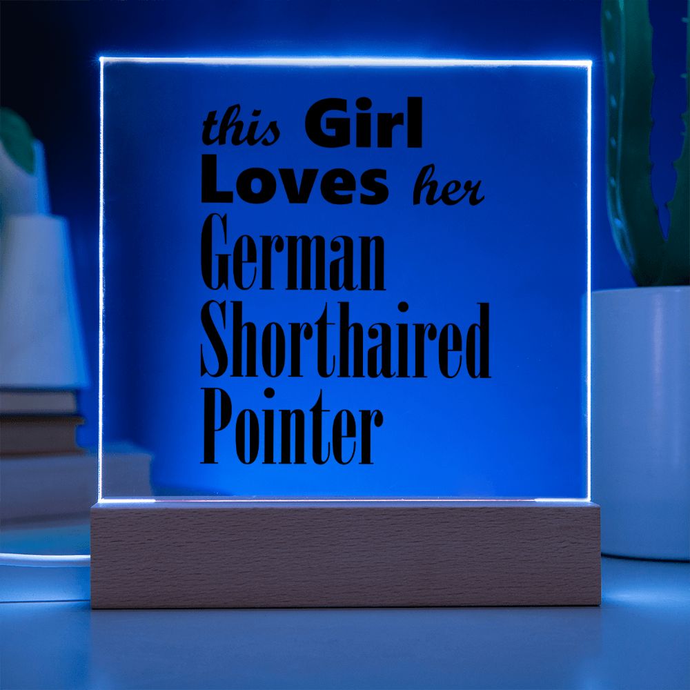 German Shorthaired Pointer - Square Acrylic Plaque