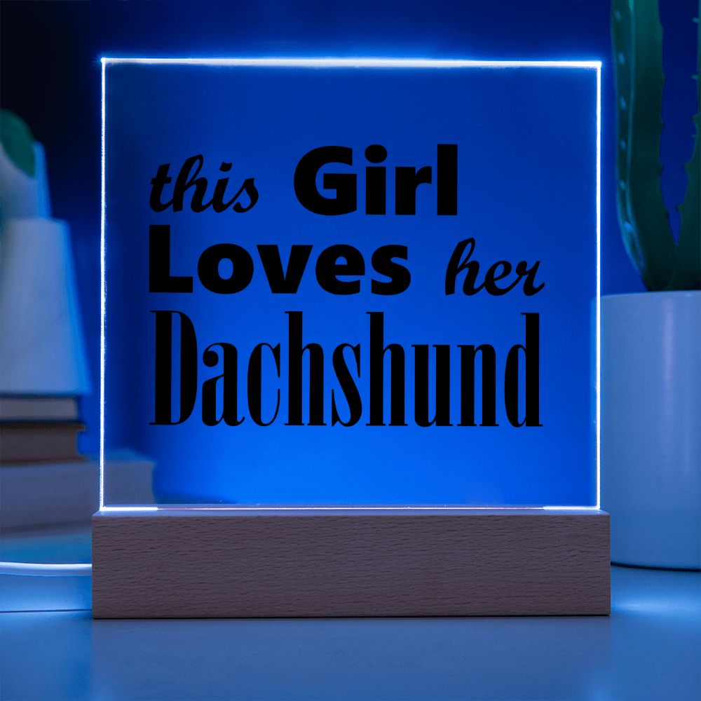 Dachshund - Square Acrylic Plaque