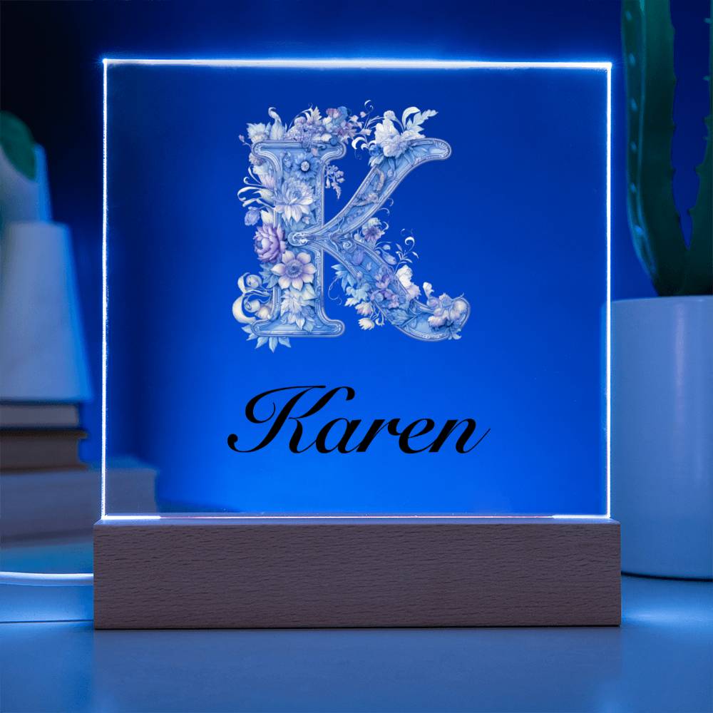 Karen 01 - Square Acrylic Plaque