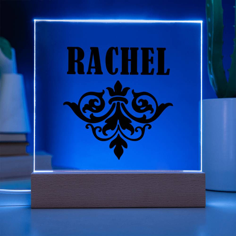 Rachel v01 - Square Acrylic Plaque