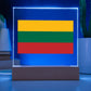 Lithuanian Flag - Square Acrylic Plaque