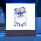 Dog Lover Collection (Watercolor) 11 - Square Acrylic Plaque