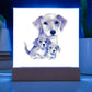 Dog Mom (Watercolor) 02 - Square Acrylic Plaque