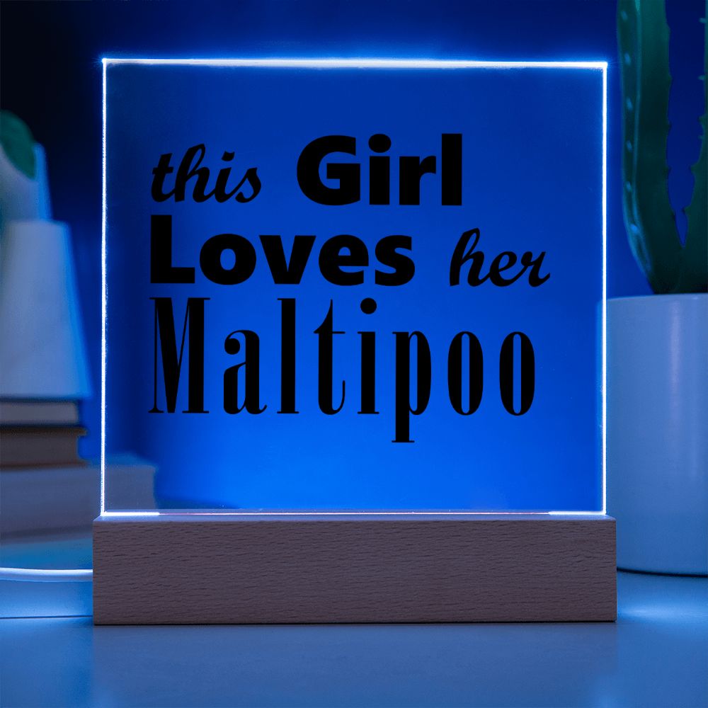 Maltipoo - Square Acrylic Plaque