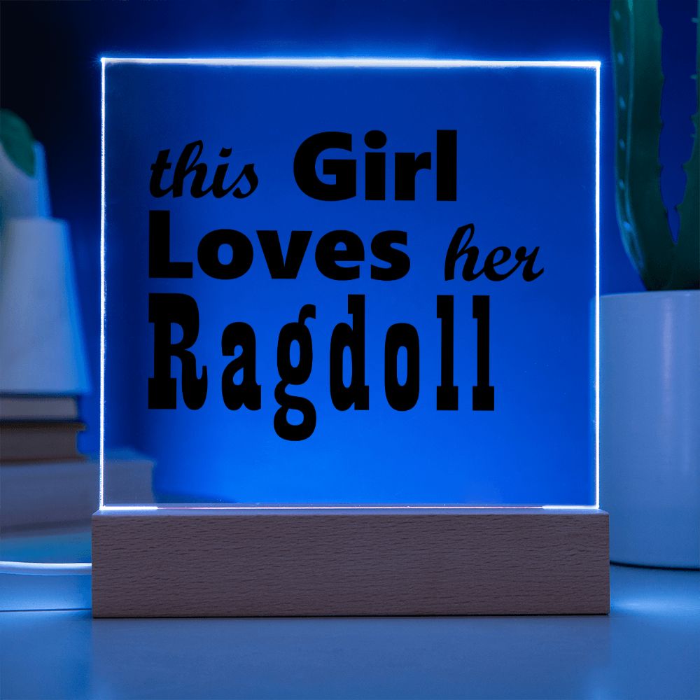 Ragdoll - Square Acrylic Plaque