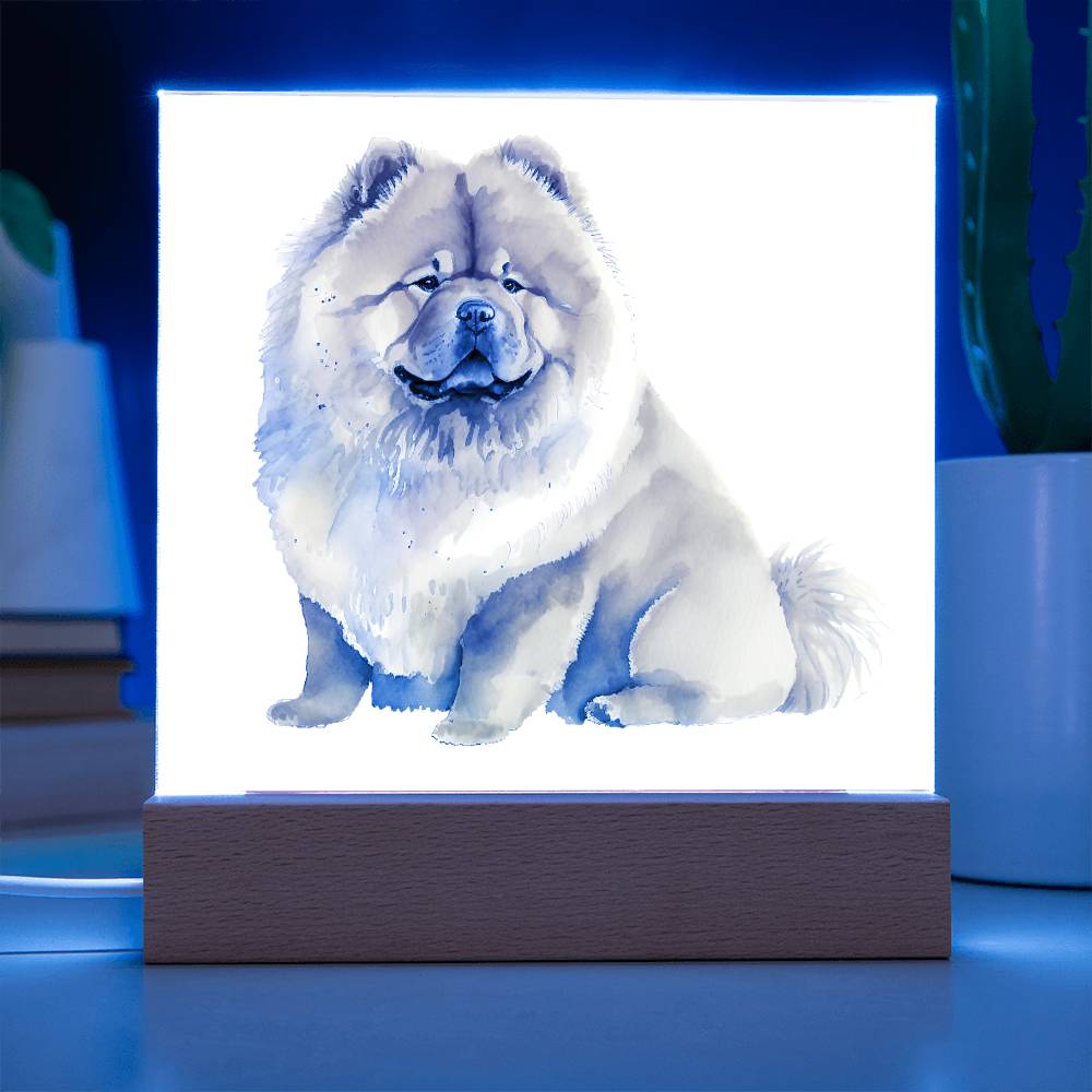 Dog Lover Collection (Watercolor) 06 - Square Acrylic Plaque