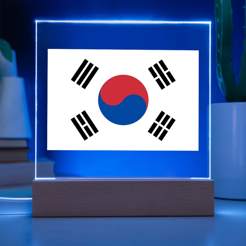 Korean Flag - Square Acrylic Plaque