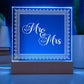 Mr & Mrs (White) - Square Acrylic Plaque