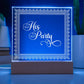 His Party (White) - Square Acrylic Plaque