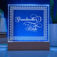 Grandmother of the Bride (White) - Square Acrylic Plaque