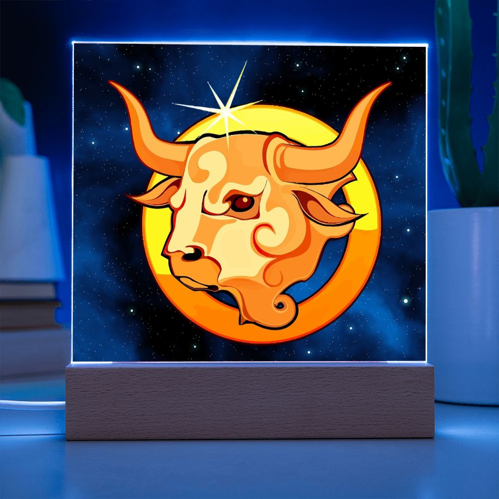 Zodiac Sign Taurus - Square Acrylic Plaque