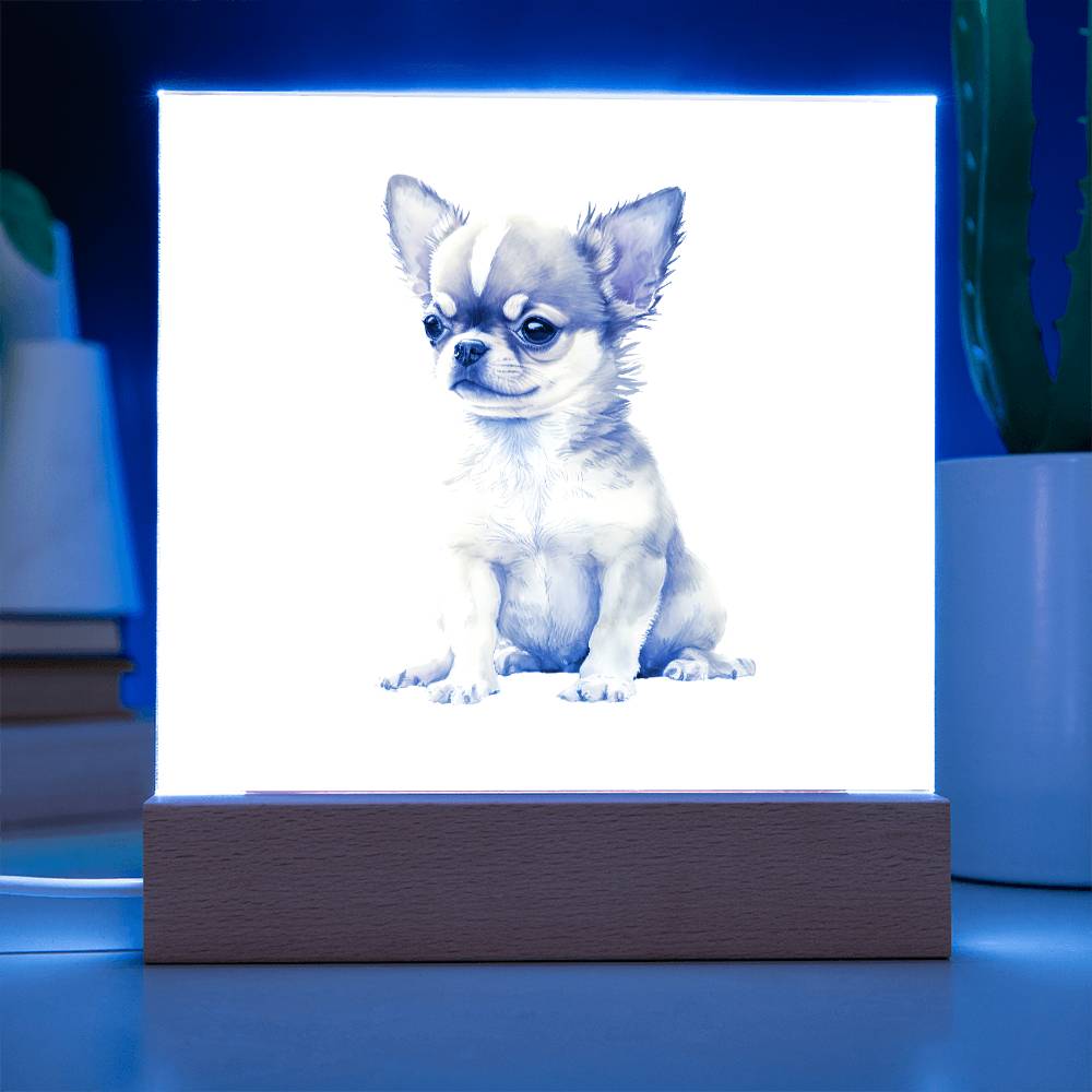 Dog Lover Collection (Watercolor) 05 - Square Acrylic Plaque