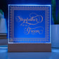 Stepfather of the Groom (Rose) - Square Acrylic Plaque