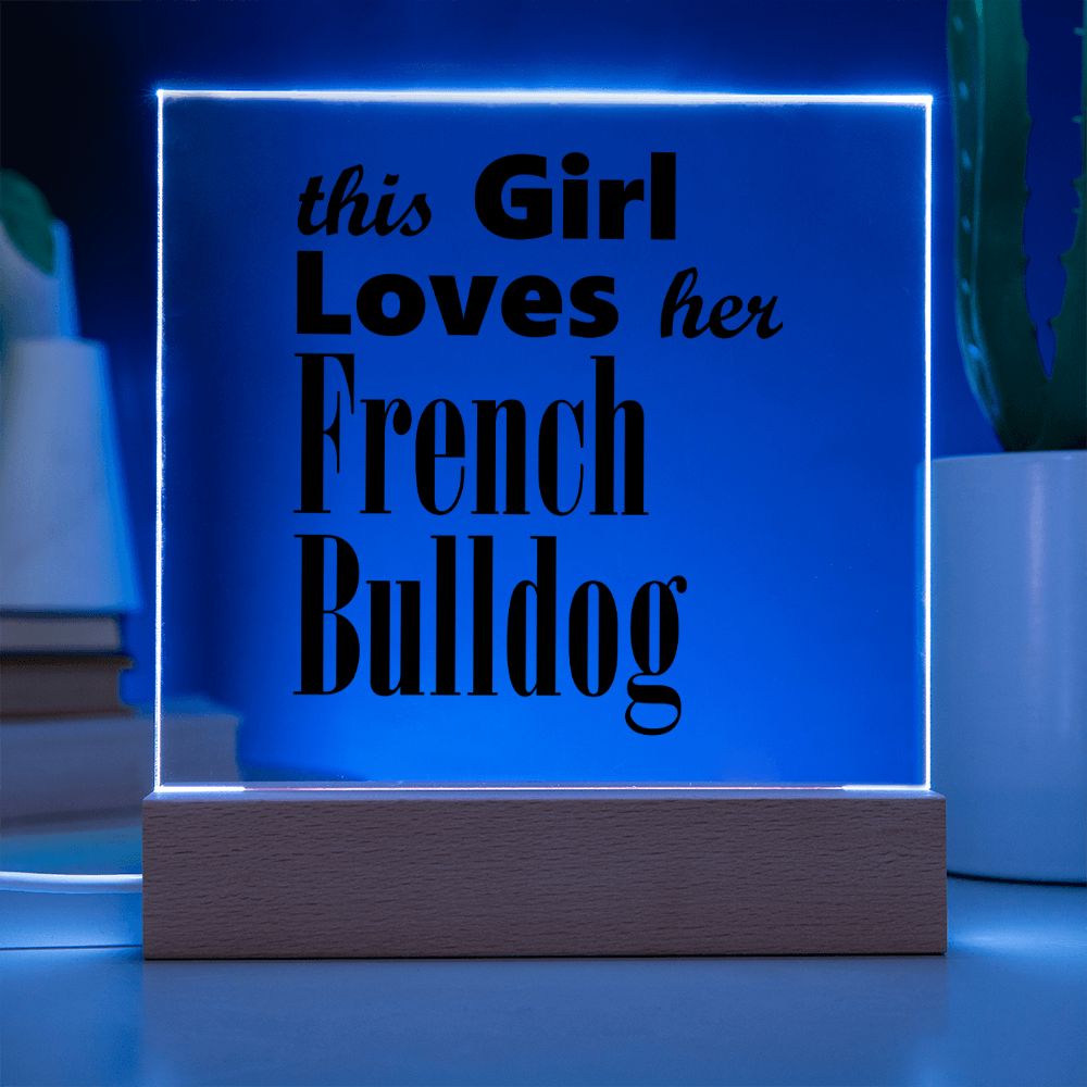 French Bulldog - Square Acrylic Plaque