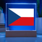 Czech Flag - Square Acrylic Plaque