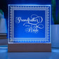 Grandfather of the Bride (White) - Square Acrylic Plaque