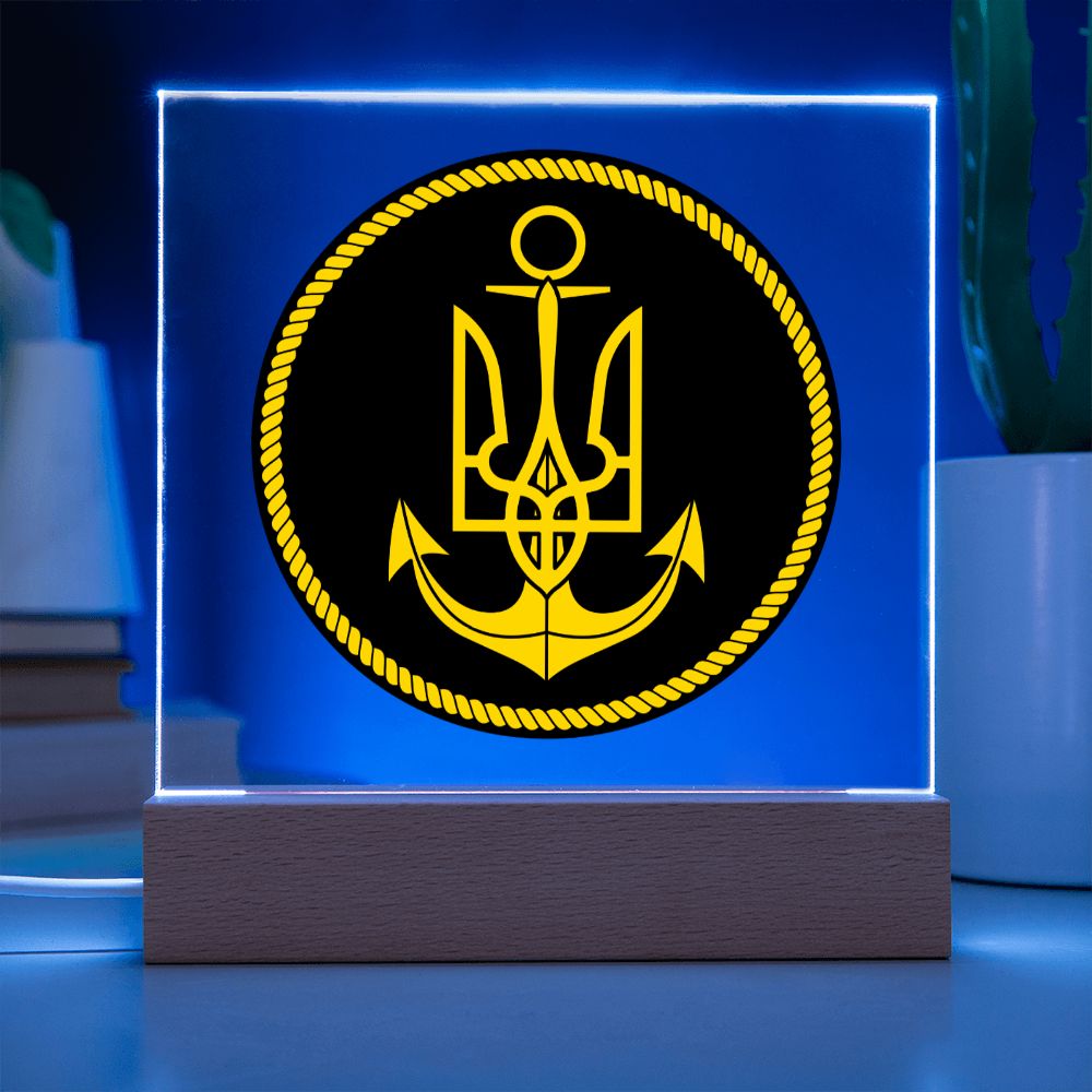 Navy (Ukraine) - Square Acrylic Plaque