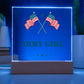 Army Girl - Square Acrylic Plaque