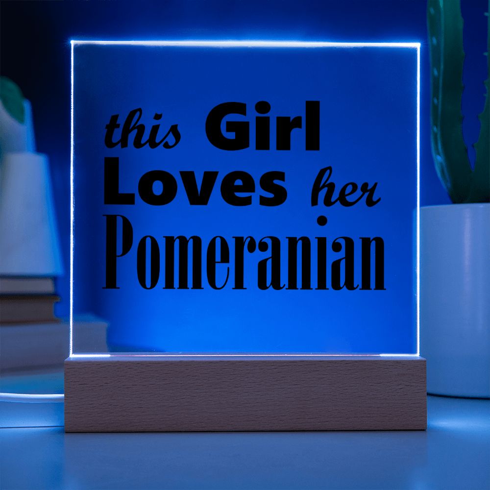 Pomeranian - Square Acrylic Plaque