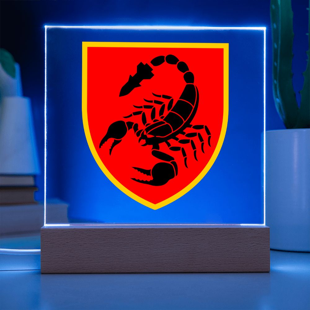 19th Missile Brigade (Ukraine) - Square Acrylic Plaque