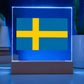 Swedish Flag - Square Acrylic Plaque