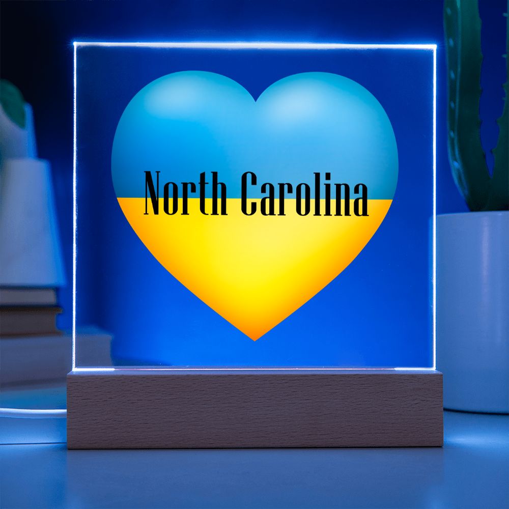 Ukrainian In North Carolina - Square Acrylic Plaque