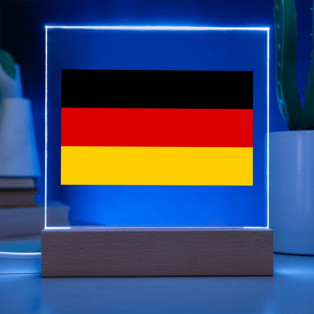 German Flag - Square Acrylic Plaque