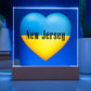 Ukrainian In New Jersey - Square Acrylic Plaque