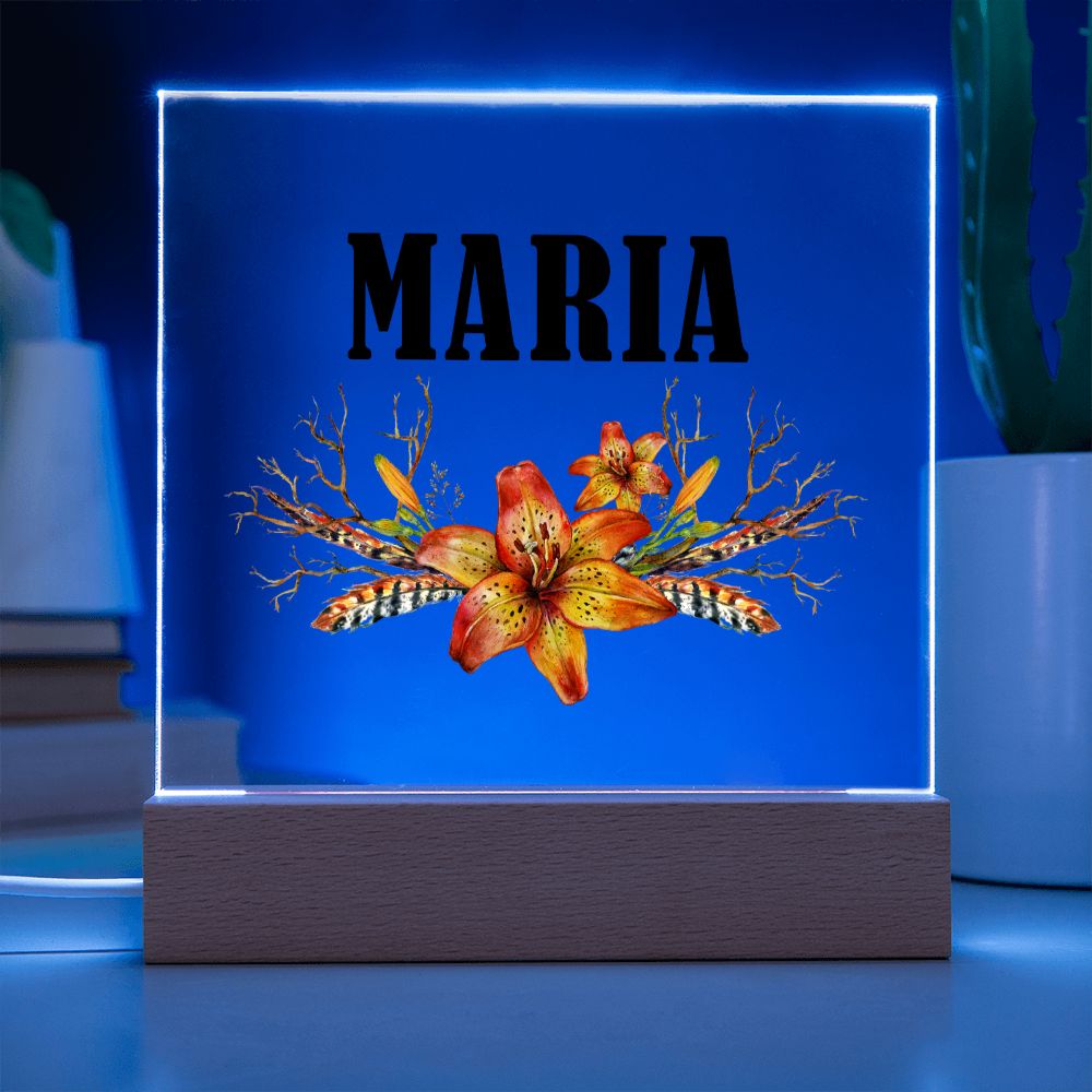 Maria v3 - Square Acrylic Plaque