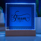 Groom (Black) - Square Acrylic Plaque