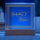 Godfather of the Groom (Gold) - Square Acrylic Plaque