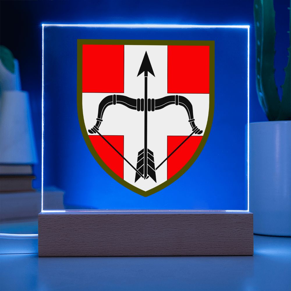 39th Air Defence Missile Regiment (Ukraine) - Square Acrylic Plaque