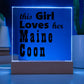 Maine Coon - Square Acrylic Plaque