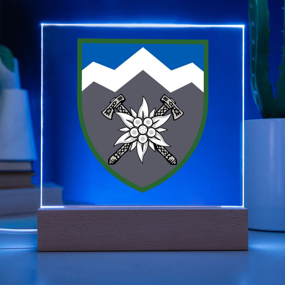 10th Mountain Assault Brigade (Ukraine) - Square Acrylic Plaque