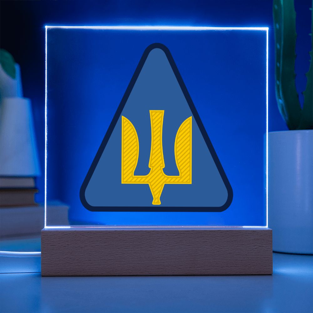 Air Force (Ukraine) - Square Acrylic Plaque