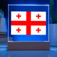 Georgian Flag - Square Acrylic Plaque
