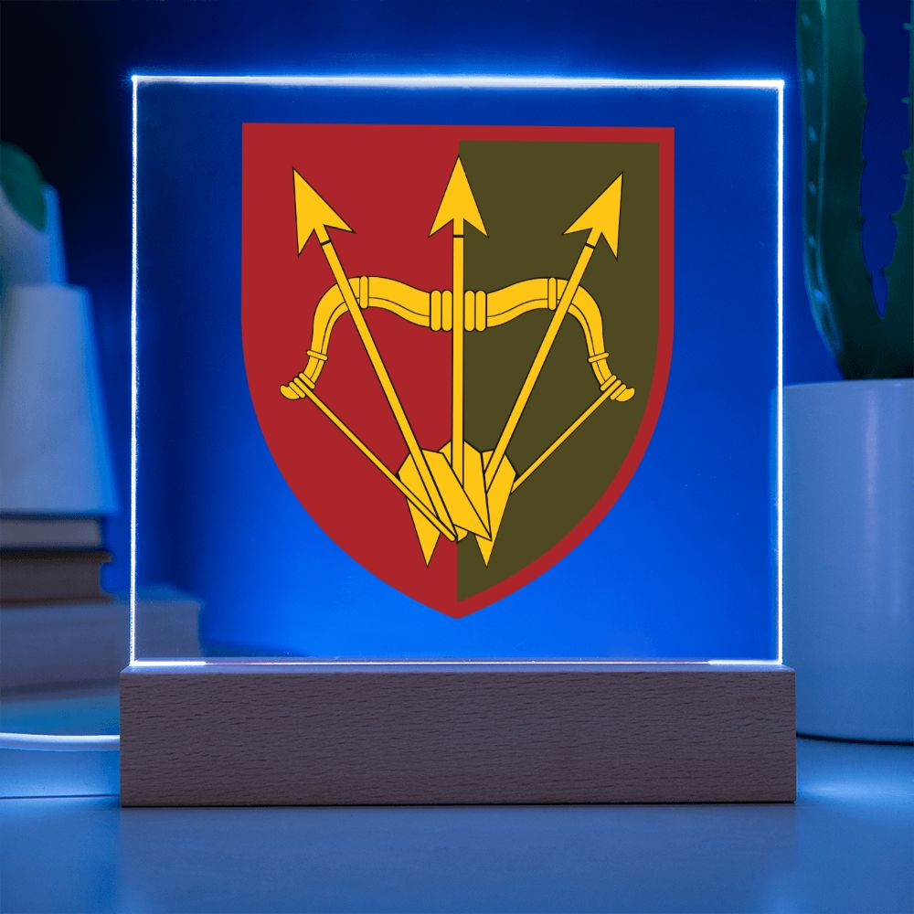 1129th Air Defence Missile Regiment (Ukraine) - Square Acrylic Plaque