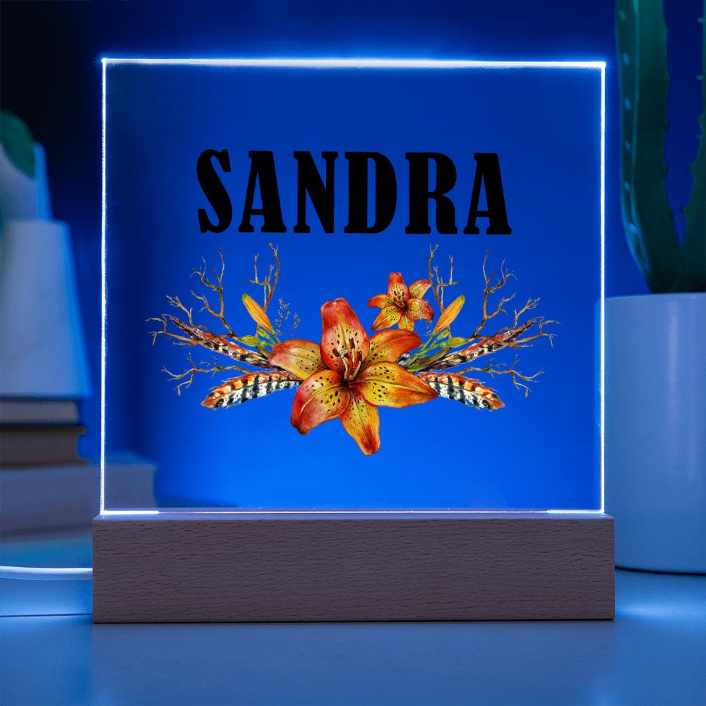 Sandra v3 - Square Acrylic Plaque