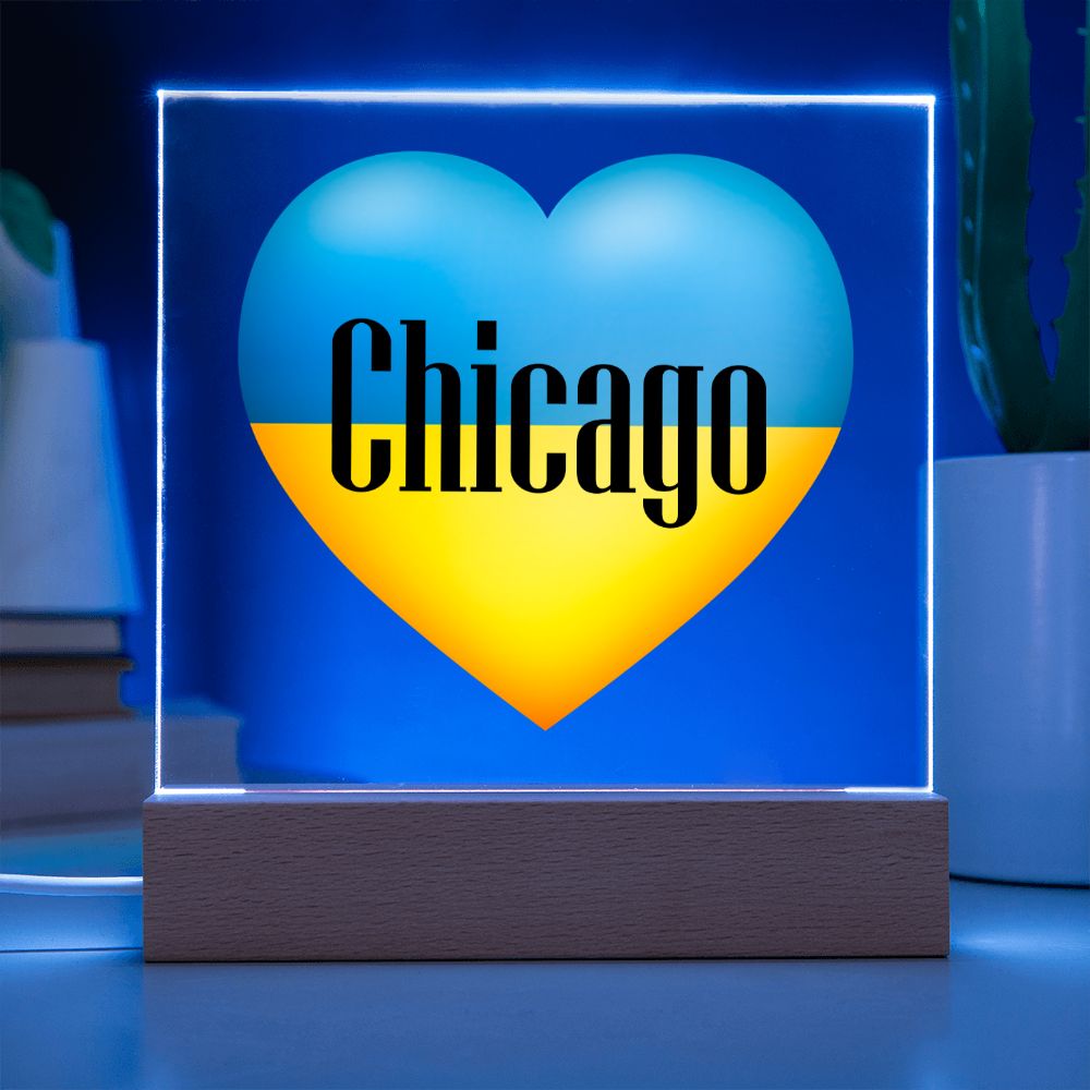 Ukrainian In Chicago - Square Acrylic Plaque