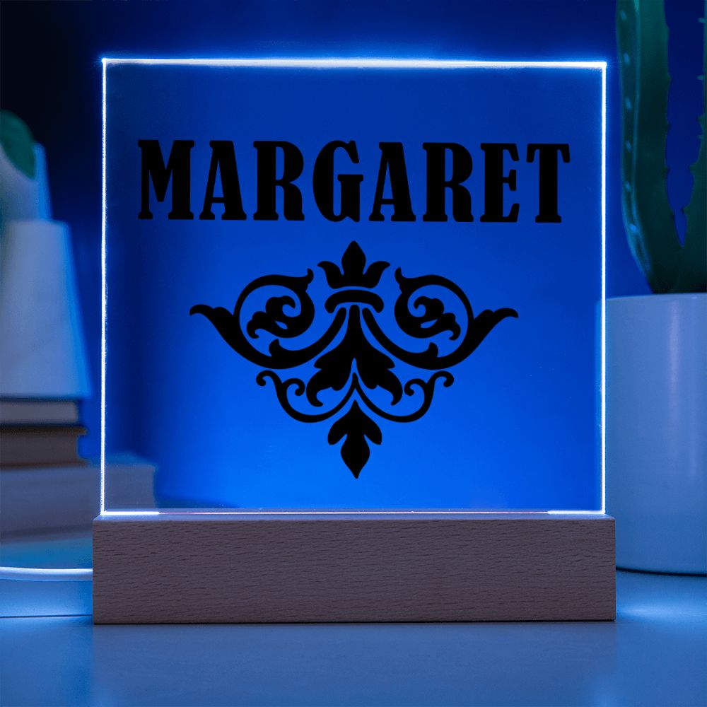 Margaret v01 - Square Acrylic Plaque