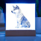 Dog Lover Collection (Watercolor) 02 - Square Acrylic Plaque