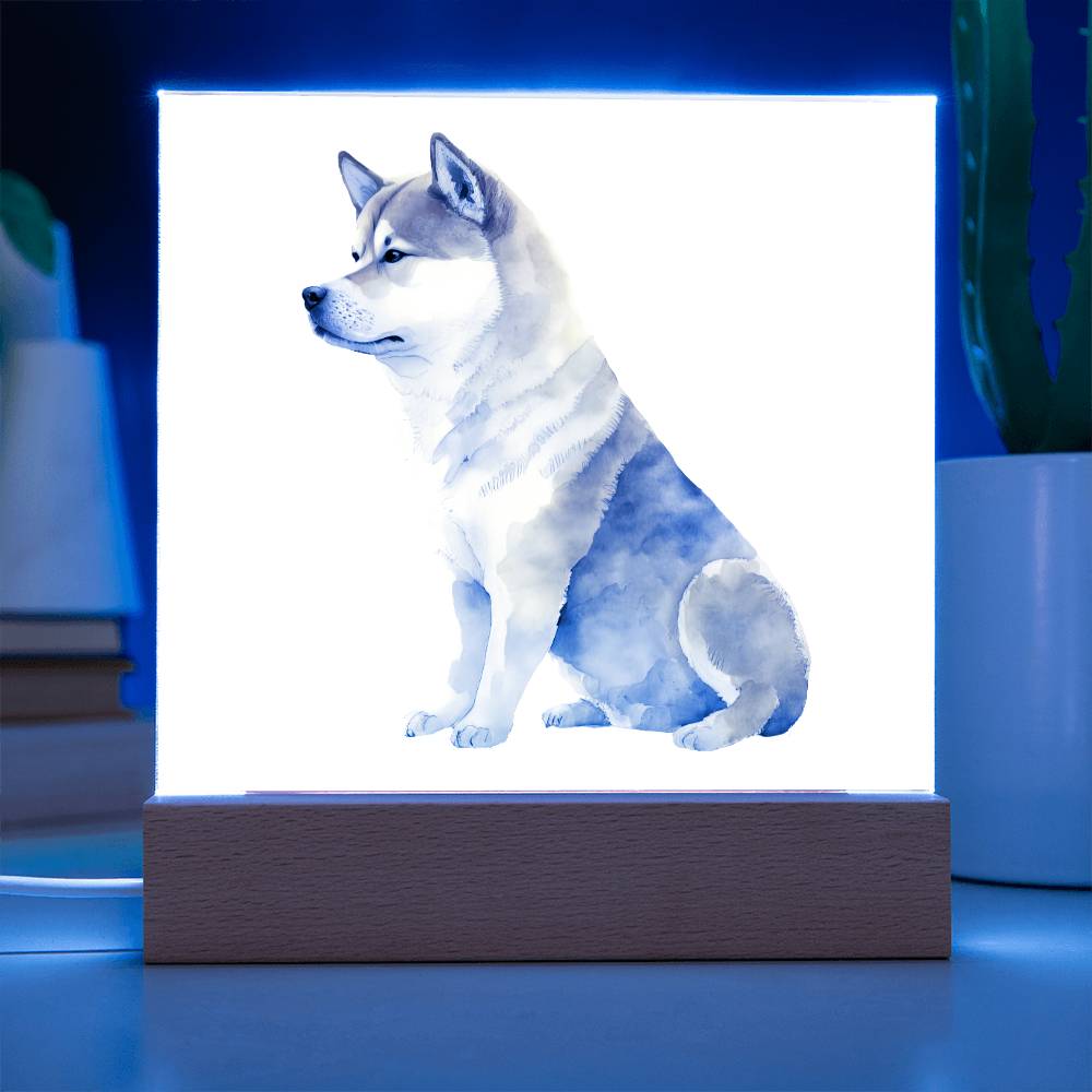 Dog Lover Collection (Watercolor) 02 - Square Acrylic Plaque
