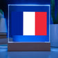 French Flag - Square Acrylic Plaque