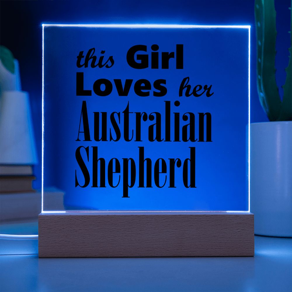 Australian Shepherd - Square Acrylic Plaque