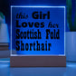 Scottish Fold Shorthair - Square Acrylic Plaque