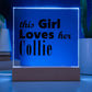 Collie - Square Acrylic Plaque