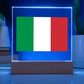 Italian Flag - Square Acrylic Plaque