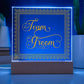 Team Groom (Gold) - Square Acrylic Plaque