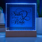 Sister of the Bride (Black) - Square Acrylic Plaque